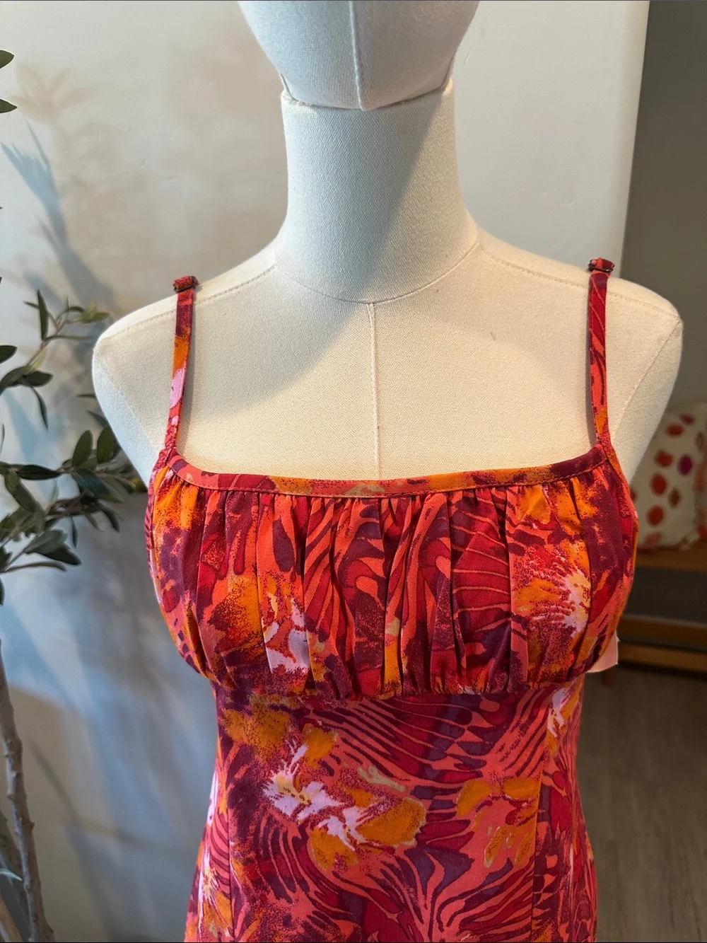 Free People Kerri Mini‎ Dress in Heatwave Combo New!